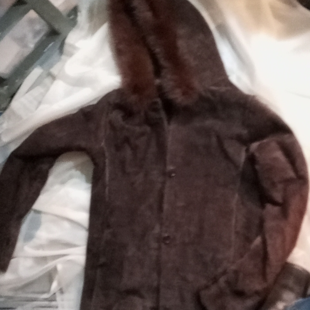 Damselle leather jacket with fur lining